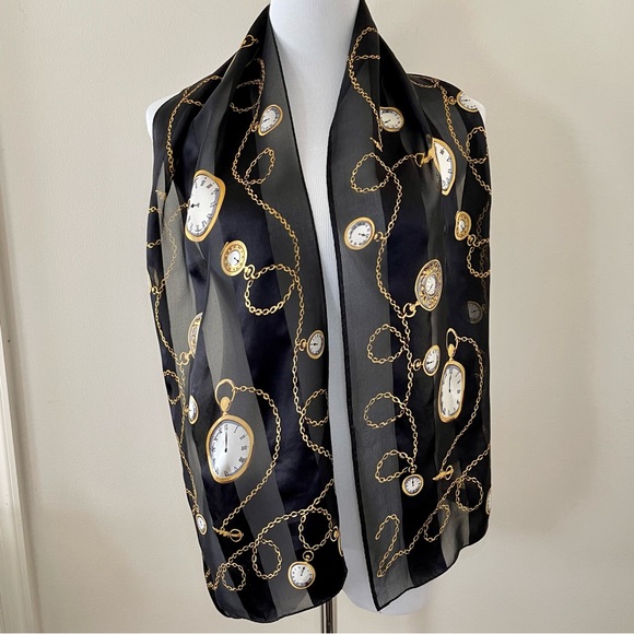 Vintage Liz Claiborne Silk Millennium Scarf - Picture 3 of 5